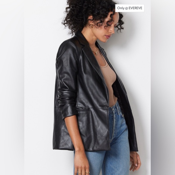 Evereve Perry St. Vegan Blazer Size Small - Picture 10 of 13